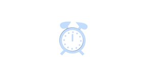 Stopwatch clock animation, stop watch clock animated on white background. m_89