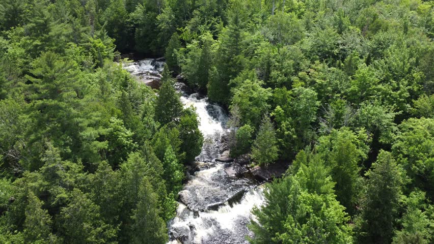  Views of the waterfalls, one of the most beautiful in Wisconsin