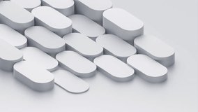 Abstract 3d animation, white geometric background, 4k seamless looped video - Powered by Shutterstock - Get 15% off with code: PIKWIZARD15