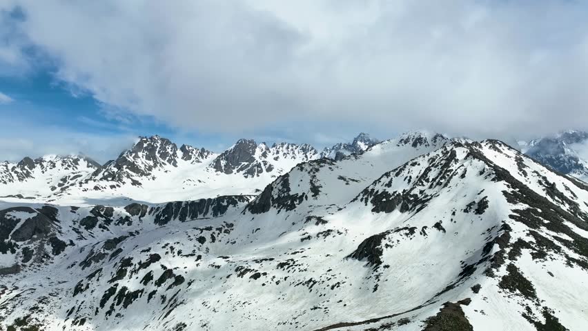 Spring is coming to the lakes area of Kaçkar Mountains