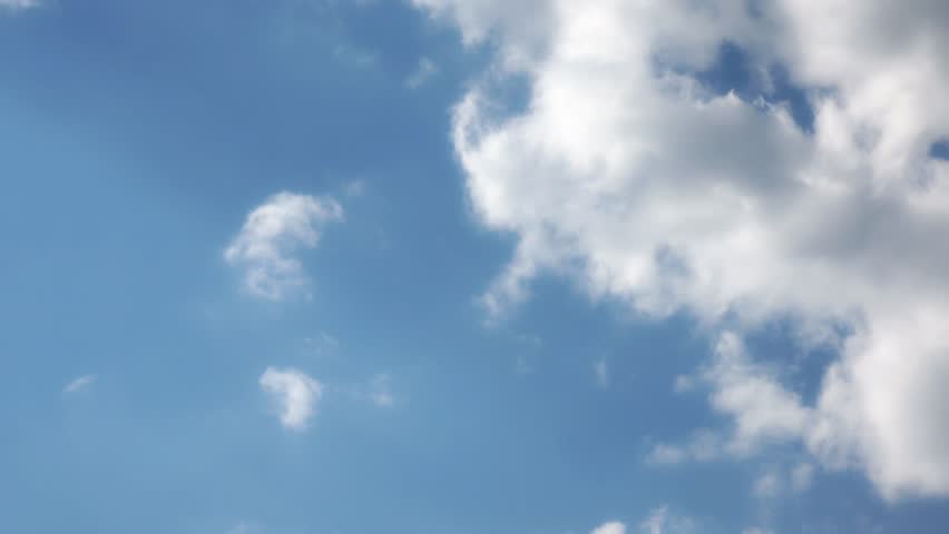 Blue sky white clouds. Heavenly beauty.