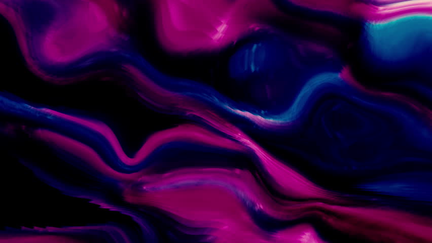 Fast ripples of colorful abstract liquid. Motion. Bright colorful ripples in fast stream. Liquid abstract ripples of energy liquid on black background | Shutterstock HD Video #1104433153
