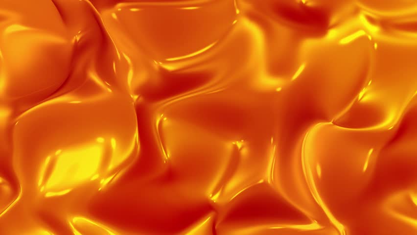 Trendy dynamic orange liquid fluid metal texture abstract infinite loop background | Shutterstock HD Video #1104437623
