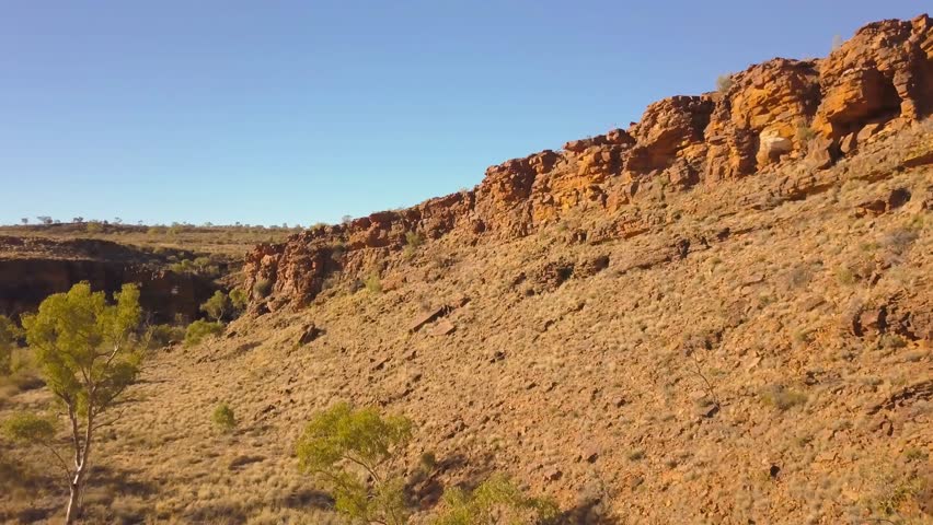 Aerial view of Kings Canyon in Northern Territories, Australia.