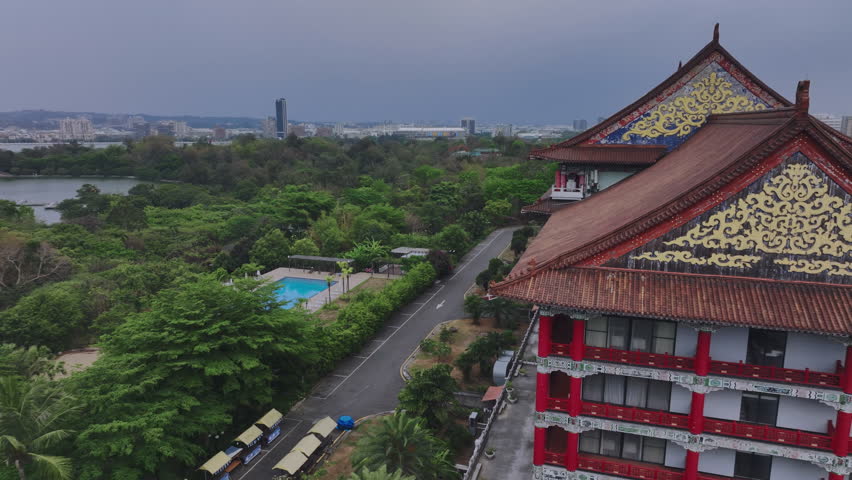 Authentic Traditional Hotel In Taiwan Kaohsiung, Aerial View