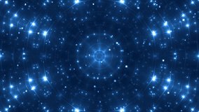 VJ Fractal blue kaleidoscopic background. Background motion with fractal design. Disco spectrum lights concert spot bulb. More sets footage in my portfolio. 