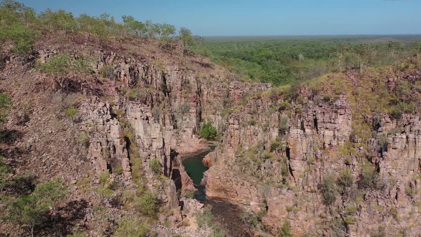 Butterfly Gorge National Park, Douglas Daly, Northern Territory, Australia 4K Aerial Drone