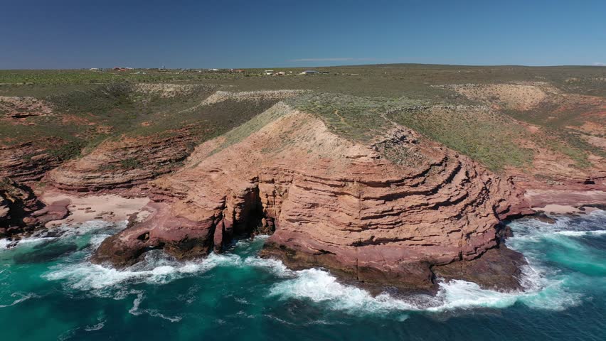Pot Alley, Kalbarri, Western Australia 4K Aerial Drone