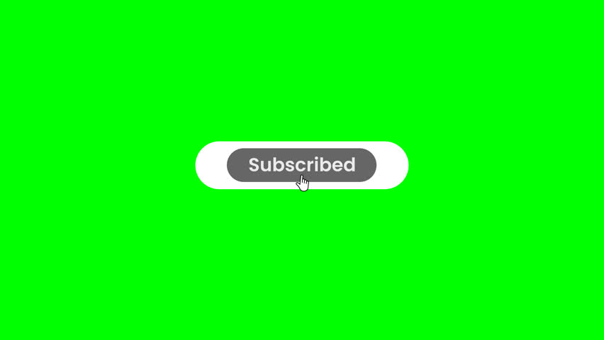 Animated Subscribe Button, Like Button and Bell Button on Green Screen | Shutterstock HD Video #1104475731