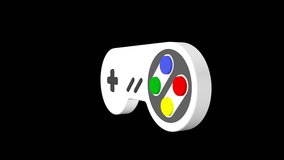 Rotating 3D Joypad Old Style with Alpha Matte, Animation, Loop
 - Powered by Shutterstock - Get 15% off with code: PIKWIZARD15