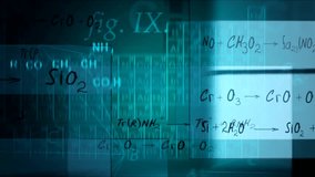 Science Background with Chemical Periodic Table, Written Formulas, and Solutions for Education, Chemistry, and Scientific Concepts - Powered by Shutterstock - Get 15% off with code: PIKWIZARD15