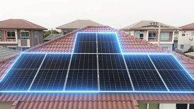 Go green save the planet earth net zero low CO2 emission cost reduce. Internet of things smart home future eco friendly life with IOT panels cells grid sun light hybrid inverter electric power supply. - Powered by Shutterstock - Get 15% off with code: PIKWIZARD15