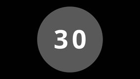  transparent overlay Countdown timer animation 