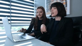 Two Women Speech at Online Meeting