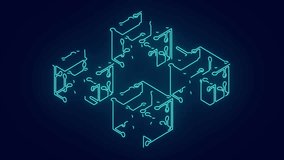Blockchain Technology Animation Connecting Nodes for Cryptocurrency, Data Security, and Digital Transactions - Powered by Shutterstock - Get 15% off with code: PIKWIZARD15