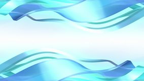Blue glass waves loop with copy space. Modern abstract background. - Powered by Shutterstock - Get 15% off with code: PIKWIZARD15