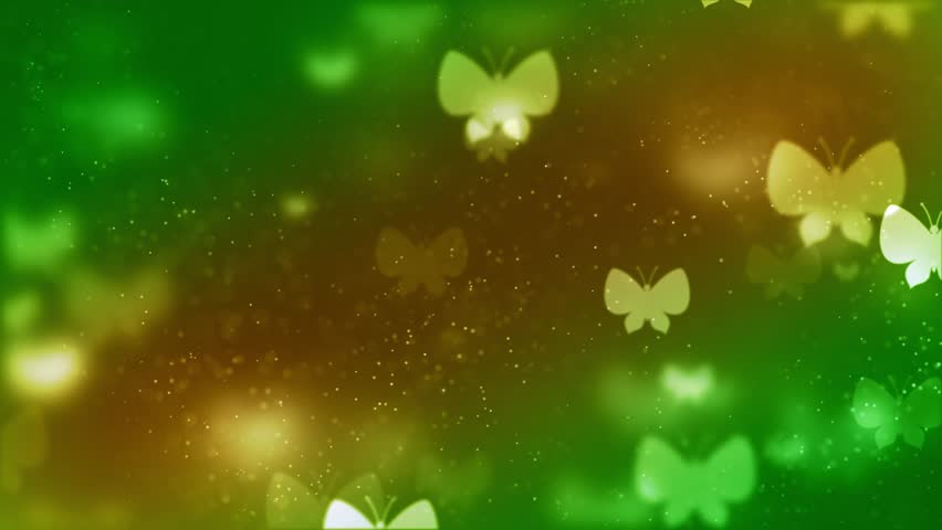 Abstract Motion Seasonal Green Brown Blurry Focus Art Butterfly Shape Bokeh Light And Glitter Sparkles Dust Background, Seamless Loop | Shutterstock HD Video #1104552427
