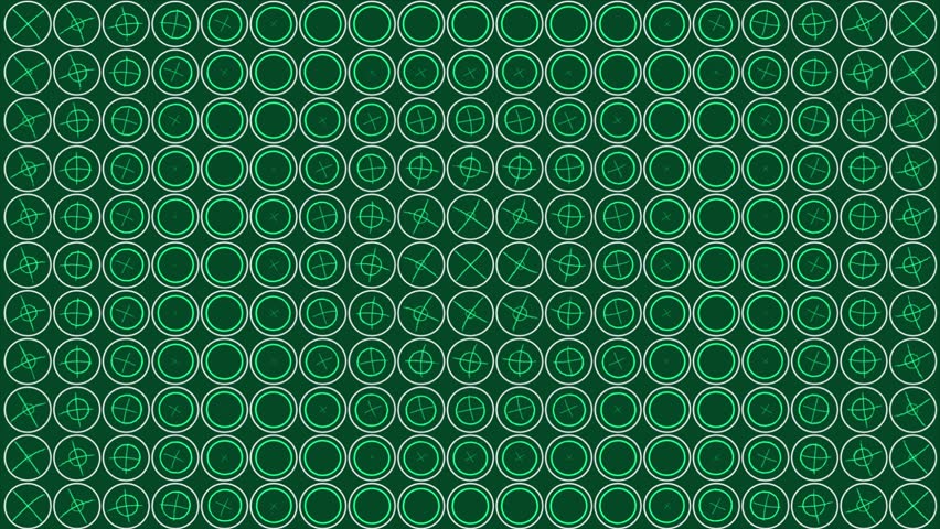 Animated bluish green color circles and cross shapes moving in circular pattern background Royalty-Free Stock Footage #1104558281