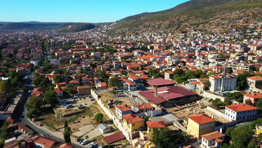 The mausoleum of Hekatomnos, King of Caria. This mausoleum is located in the Milas district of Muğla. It is the most important archaeological discovery of recent years.