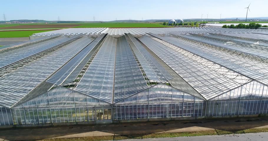 Smart agriculture. Visualization of modern greenhouses. The concept of modern industrial greenhouses. Royalty-Free Stock Footage #1104562315