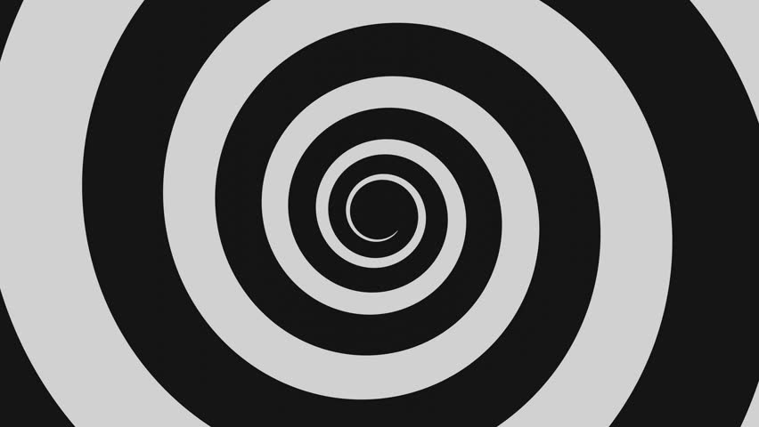 Hypnotic black and white spiral with 4k resolution Royalty-Free Stock Footage #1104564783