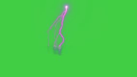 Lighting effect green screen, Abstract technology, science, engineering artificial intelligence, Seamless loop 4k video, 3D Animation, Ultra High Definition, 4k video