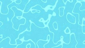 3d blue water background. Liquid graphic animation. Clear ocean ripple. Swimming pool texture. Clean aquatic azure. Abstract water surface. Cartoon sea wave. Bright splash pattern. Flowing aqua loop. - Powered by Shutterstock - Get 15% off with code: PIKWIZARD15