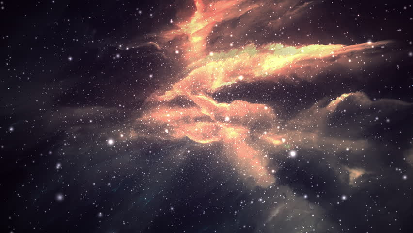 Flying through star fields in deep space	
