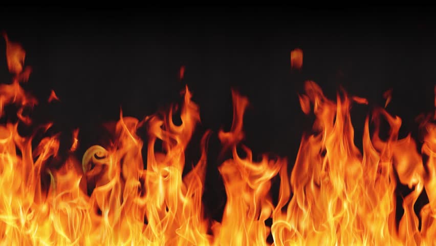 Loopable flames in slow motion. This also tiles seamlessly to the sides. You can composite the flames over your own footage by using the Add or Screen mode in your editing program. | Shutterstock HD Video #1104625995
