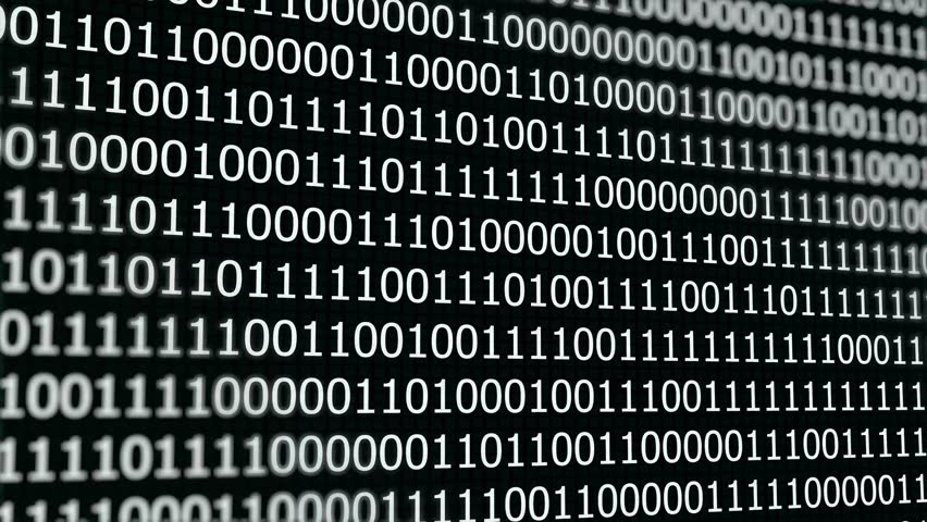 Abstract background or foreground with binary code. Digits 0 1 changes randomly. Alpha channel transparent background. code binary zeros and ones bits animation in black and white. - Powered by Shutterstock - Get 15% off with code: PIKWIZARD15