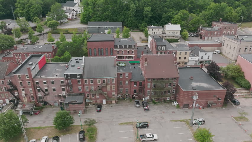 Downtown Bangor, Maine - Drone