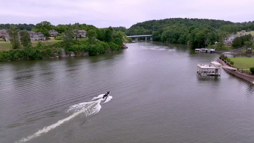 Boone Lake Tennessee boat on lake