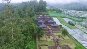 Candi Cetho Temple Drone Kemuning Karanganyar