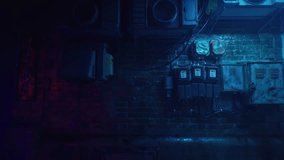 super cool cyberpunk back street scene - Powered by Shutterstock - Get 15% off with code: PIKWIZARD15