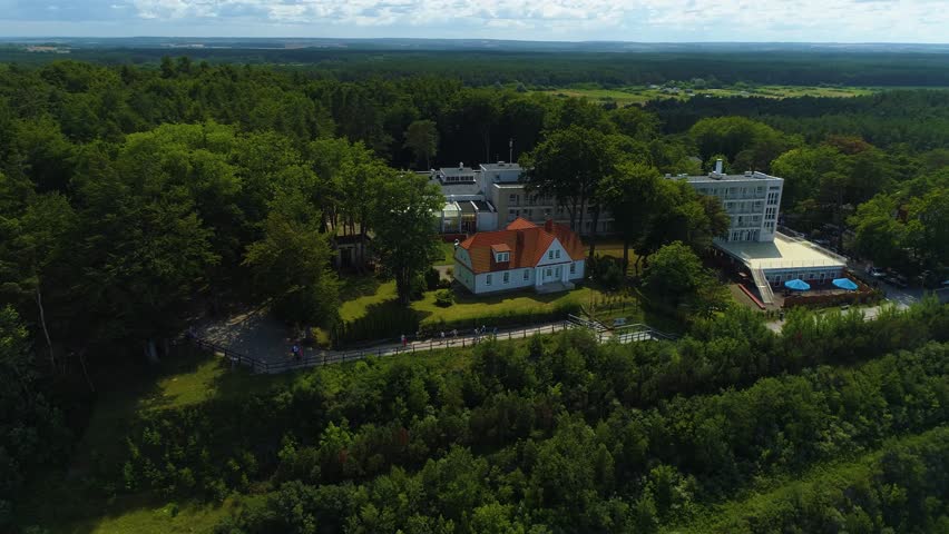 Seaside Boulevard Jastrzebia Gora Bulwar Nadmorski Aerial View Poland