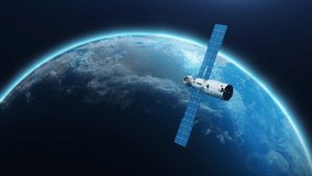 Space Module or Space Station Orbiting Planet Earth - Powered by Shutterstock - Get 15% off with code: PIKWIZARD15