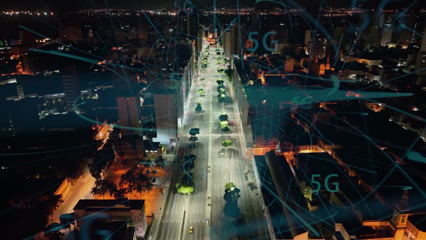 5G Technology At Mobile Phone Brazil. Special Effect Automation. Town Clouds District Urban. Town Outdoor District Downtown High Angle View. Town Urban City Landmark. Rio de Janeiro Brazil. - Powered by Shutterstock - Get 15% off with code: PIKWIZARD15