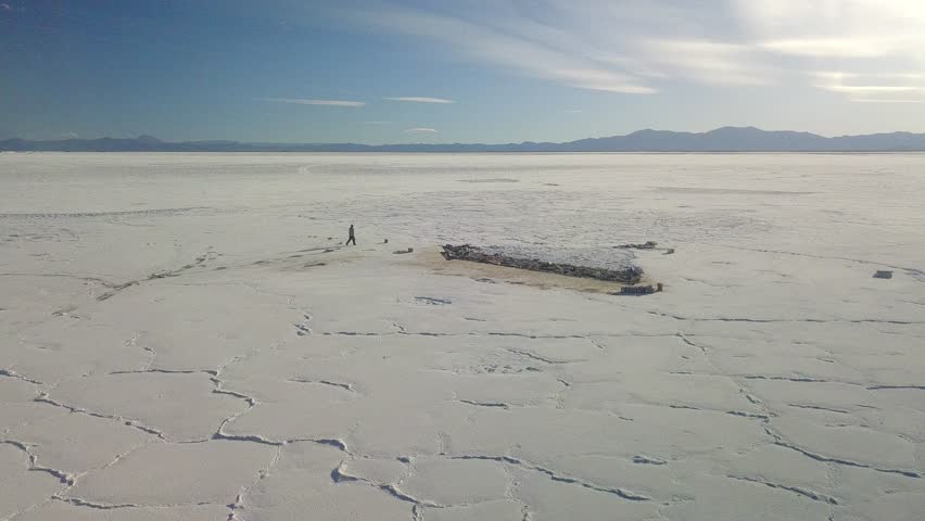 Famous salt flats in northwestern Argentina