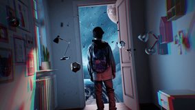 Child Teenager Opening the Door To Knowledge the Universe Learning Augmented Reality Virtual Realm Creativity Science Fiction and Imagination Concept - Powered by Shutterstock - Get 15% off with code: PIKWIZARD15