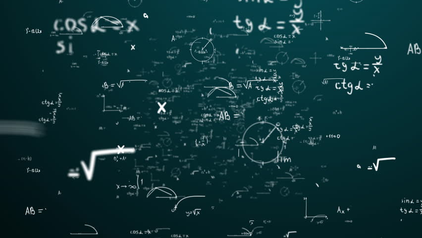 Math and physics formulae pass through the screen and fall away. Animation of maths equations. Fast movement of plexus formulas. Science, technology Genetics biology, biotechnology, chemistry, science Royalty-Free Stock Footage #1104719411