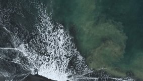 Aerial footage of waves and sea in panama central america. waves 4k resolution and amazing footage of landscapes. drone videos 