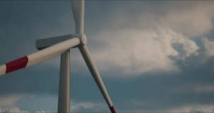 Experience the mesmerizing dance of wind turbines as they gracefully rotate against the bright sunset in the fields. This breathtaking video shows the harmonious combination of. 3D Illustration