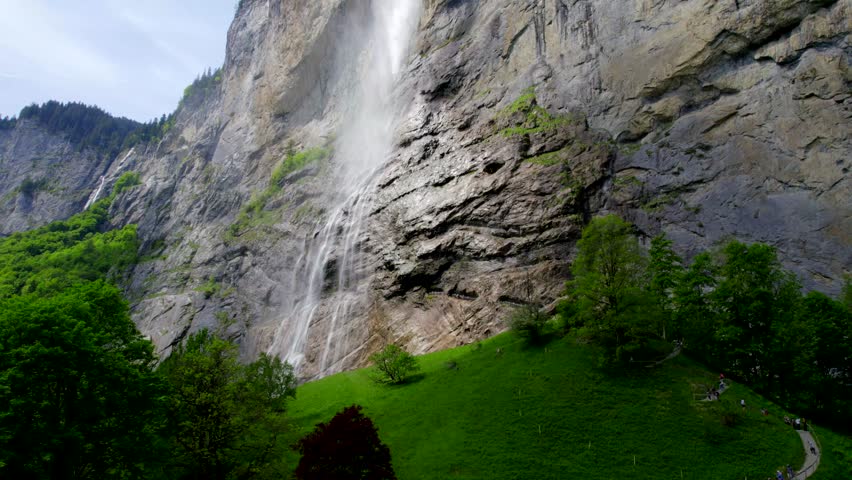 Lauterbrunnen. Switzerland. DJI Mavic air2s Royalty-Free Stock Footage #1104765279