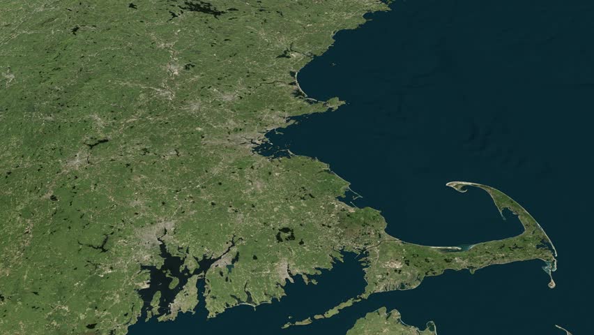 
Boston City On World Map
