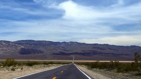 Mesmerizing 4K Drive Through the Majestic Desert Landscape of Death Valley National Park, California