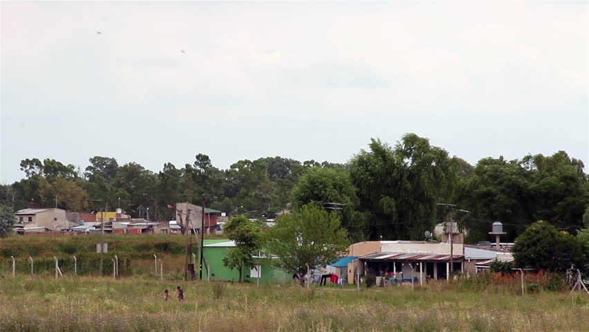 Informal Housing on the Outskirts of La Plata City, Buenos Aires Province, Argentina