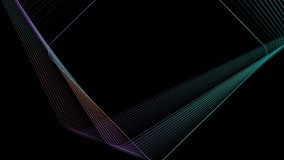 Blue violet square lines abstract tech background. Seamless looping minimal motion design. Video animation Ultra HD 4K 3840x2160