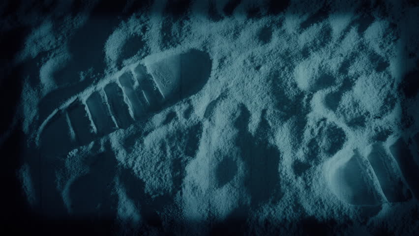 Lunar Footprints Vintage Film POV