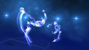 Abstract Football Player Performing a Scissor kick in Slow Motion - Powered by Shutterstock - Get 15% off with code: PIKWIZARD15