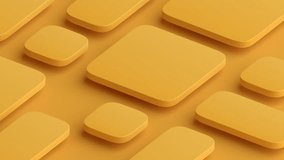 Abstract 3d render, yellow geometric background design, 4k seamless looped video. 3D Illustration - Powered by Shutterstock - Get 15% off with code: PIKWIZARD15